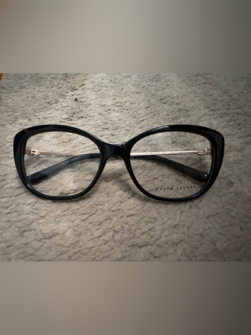 Ralph Lauren Glossy Black Frames